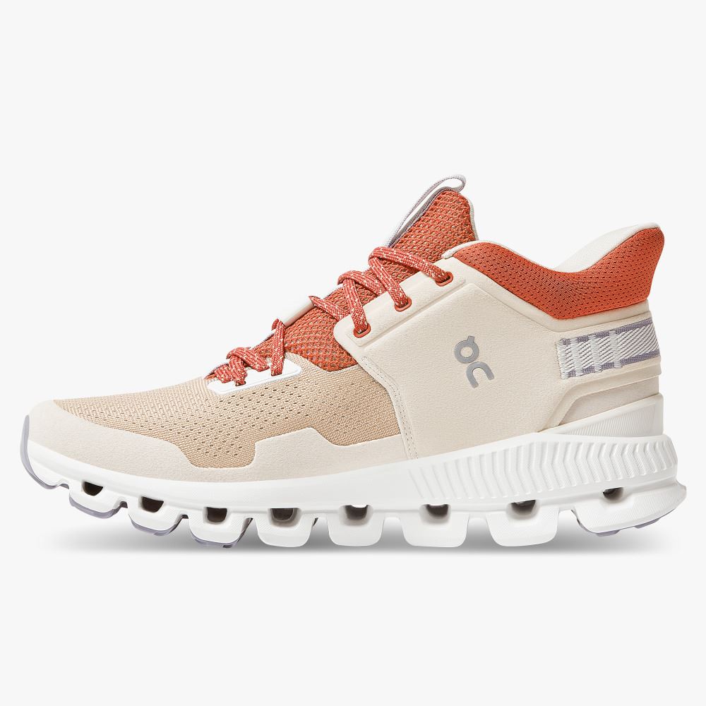 On Running Cloud Hi Sneakers Dam Beige | XXU735ID