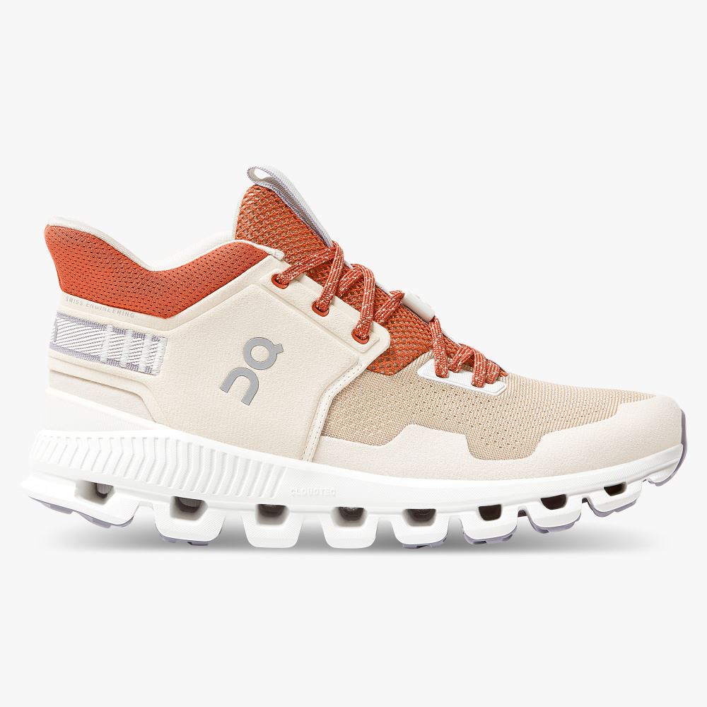 On Running Cloud Hi Sneakers Dam Beige | XXU735ID