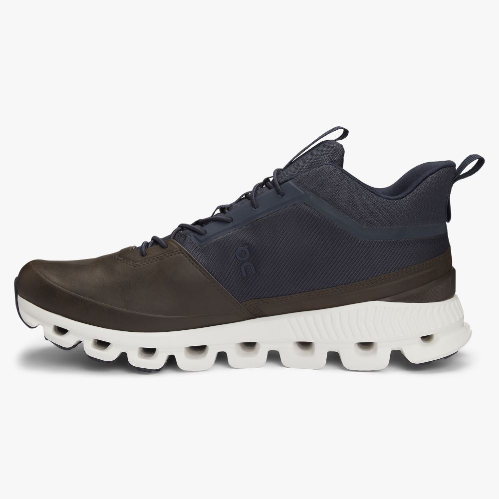 On Running Cloud Hi Sneakers Herr Bruna Marinblå | DAM6982OS