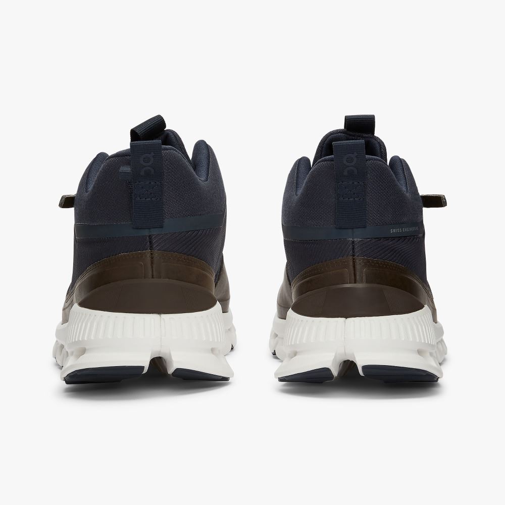 On Running Cloud Hi Sneakers Herr Bruna Marinblå | DAM6982OS