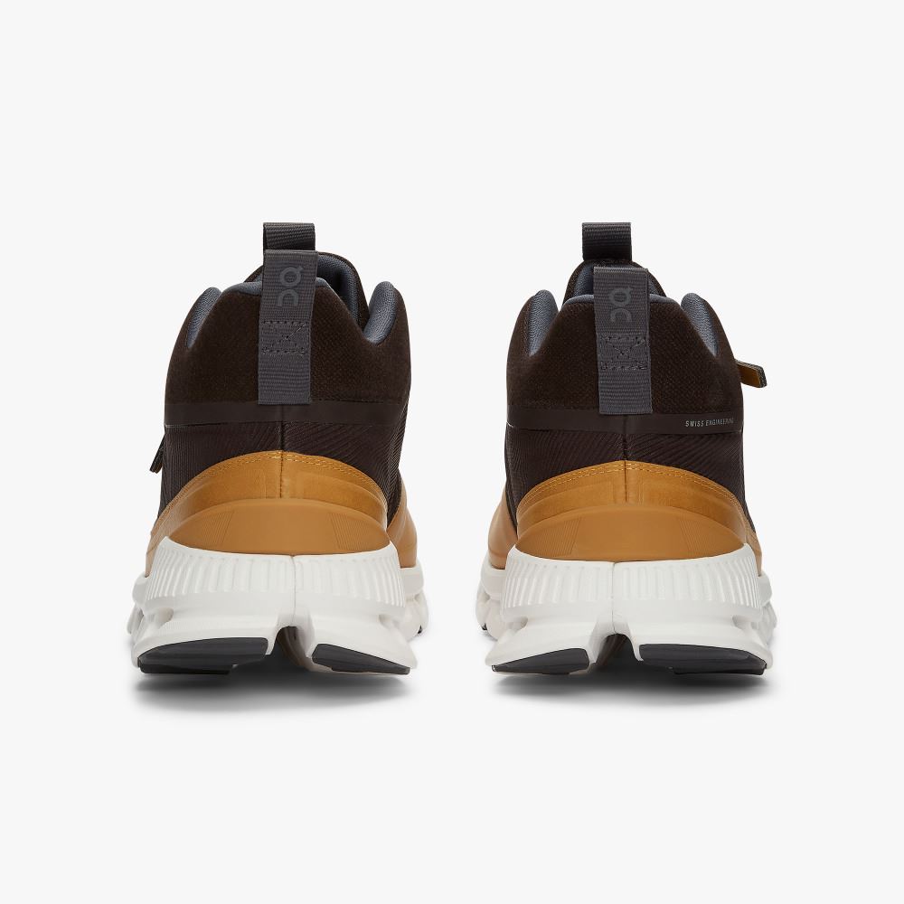 On Running Cloud Hi Sneakers Herr Gula Bruna | TIC1714GW