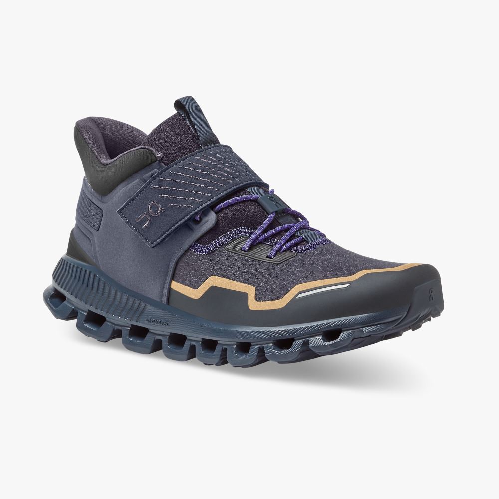 On Running Cloud Hi Sneakers Herr Marinblå Svarta | HLC4284JY