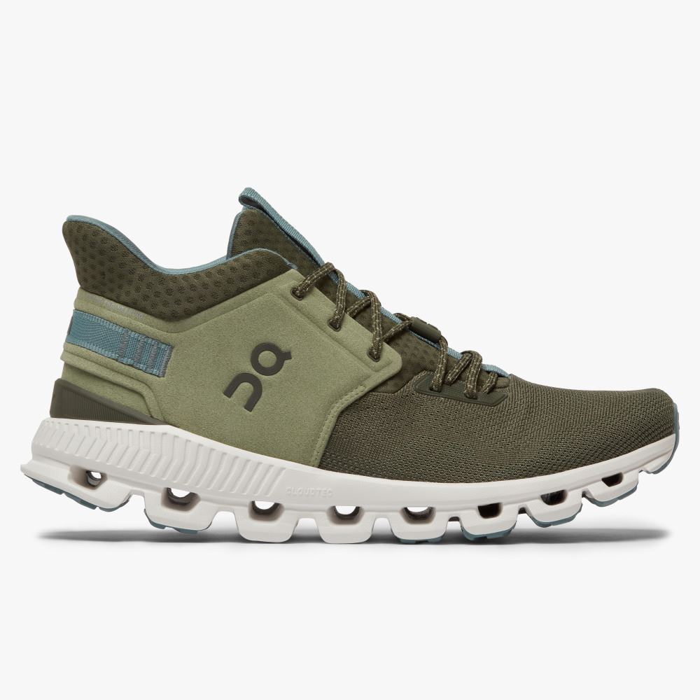 On Running Cloud Hi Sneakers Herr Olivgröna | HND4210JD