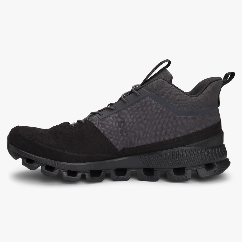On Running Cloud Hi Sneakers Herr Svarta Grå | NUE1971KI