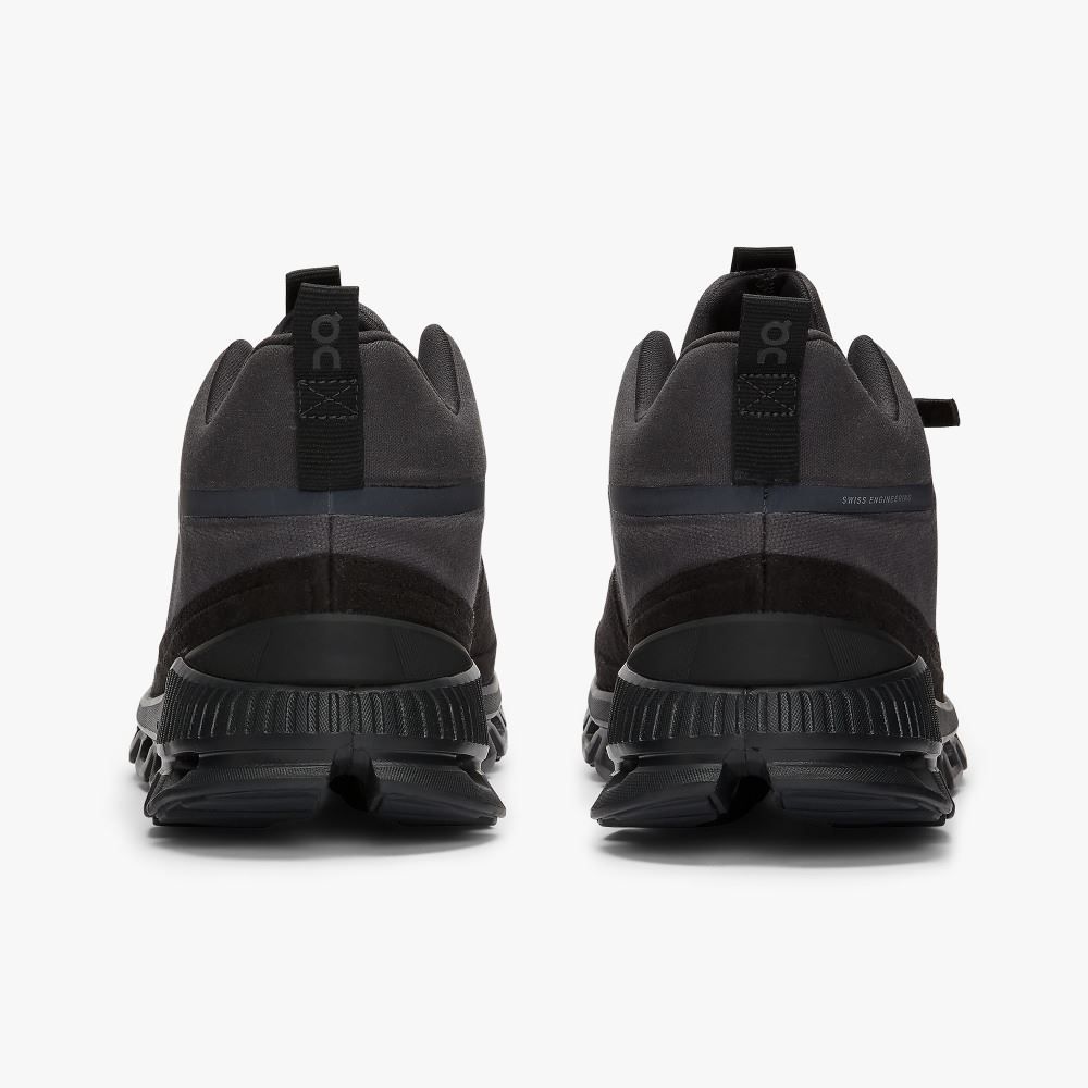 On Running Cloud Hi Sneakers Herr Svarta Grå | NUE1971KI