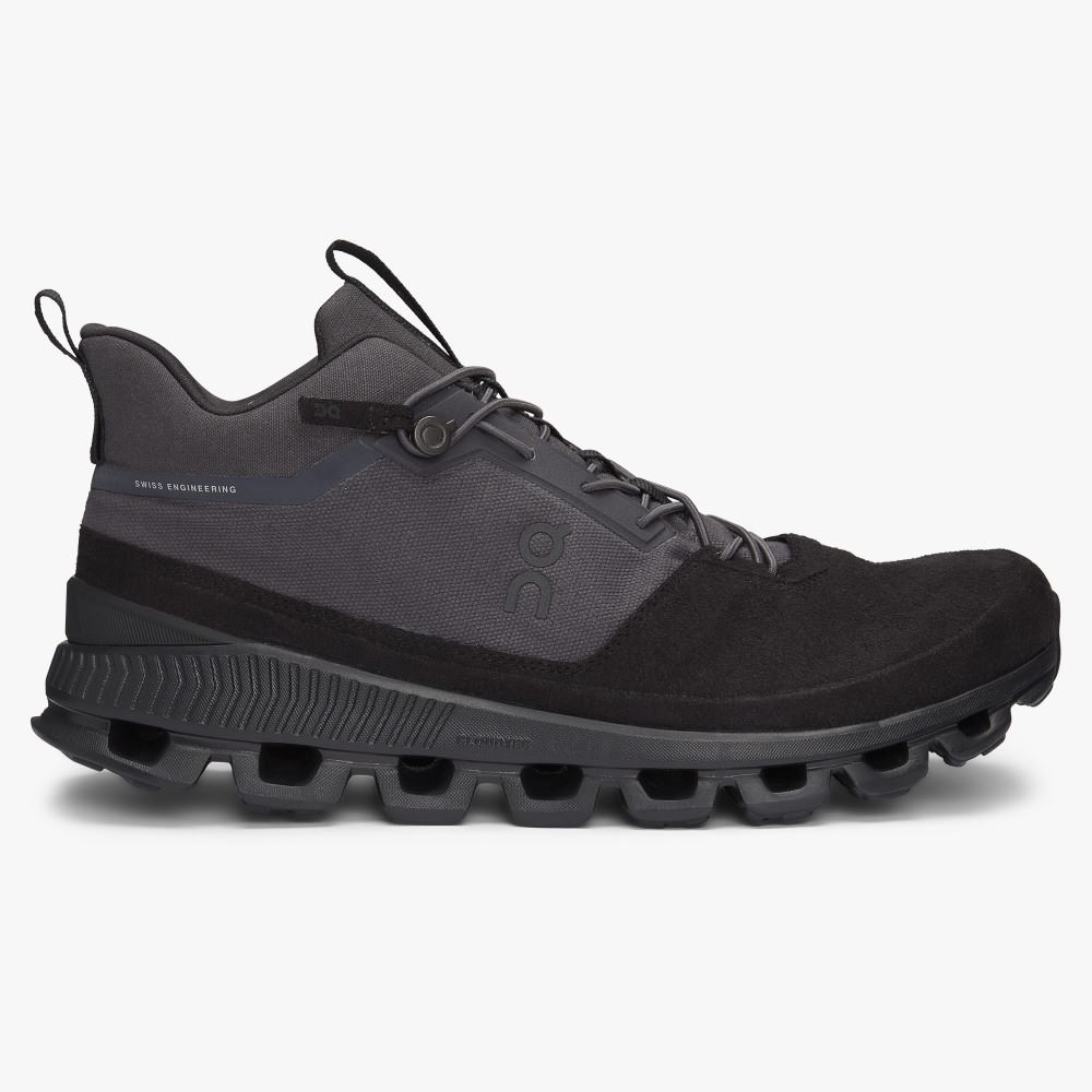 On Running Cloud Hi Sneakers Herr Svarta Grå | NUE1971KI