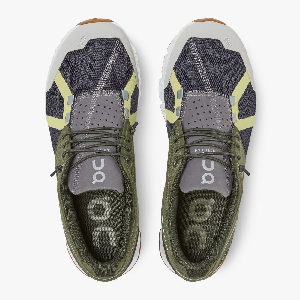 On Running Cloud Sneakers Dam Olivgröna Marinblå | TQA9111GZ