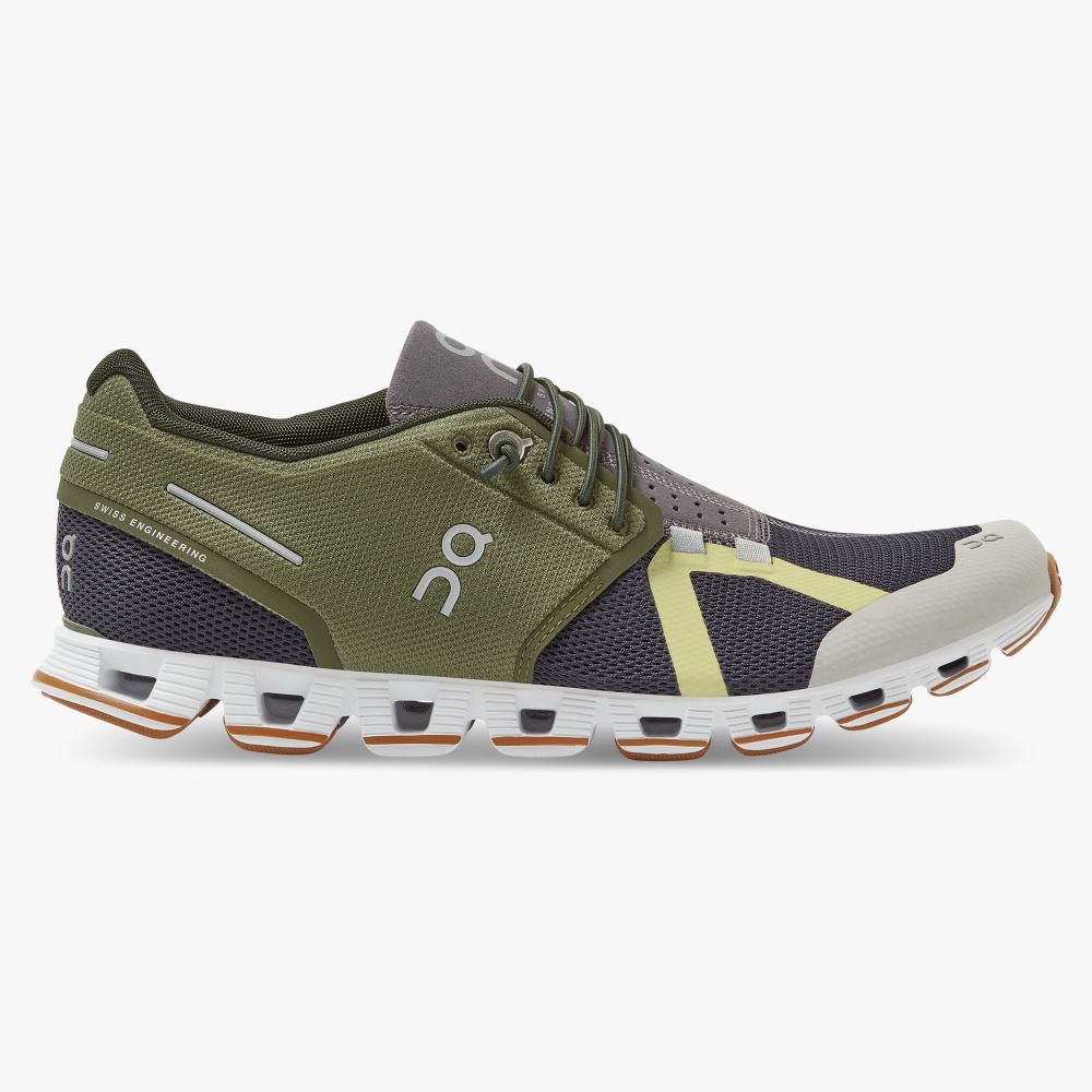 On Running Cloud Sneakers Dam Olivgröna Marinblå | TQA9111GZ