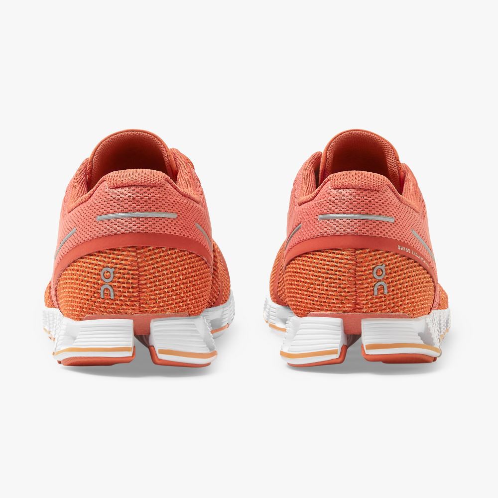 On Running Cloud Sneakers Dam Orange Röda | YJG8159GN