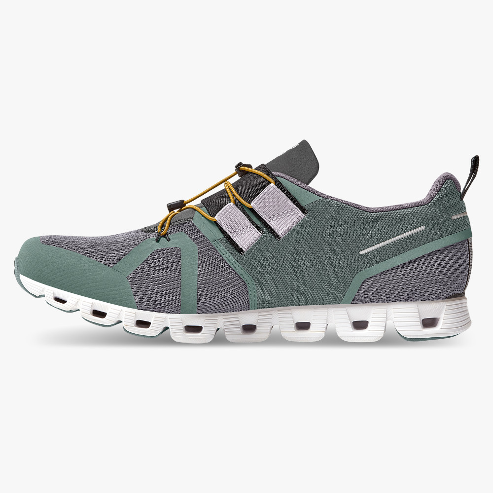 On Running Cloud Sneakers Herr Grå Gröna | VGK7991UX