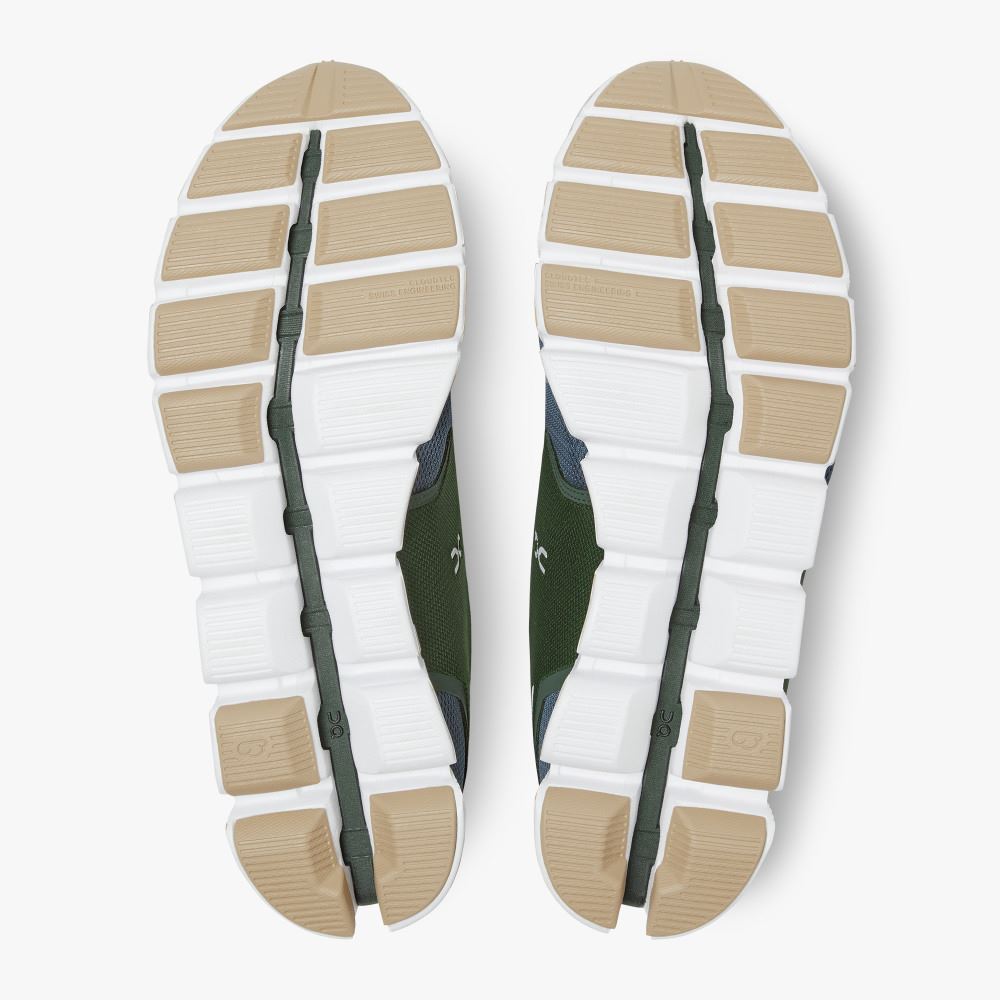 On Running Cloud Sneakers Herr Gröna Blå | TLH8135TW