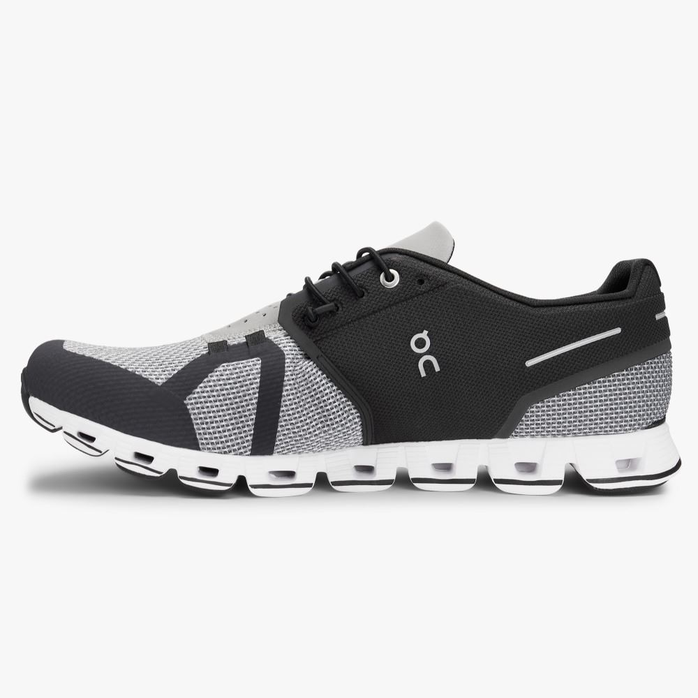 On Running Cloud Sneakers Herr Svarta Grå | TOH440IF