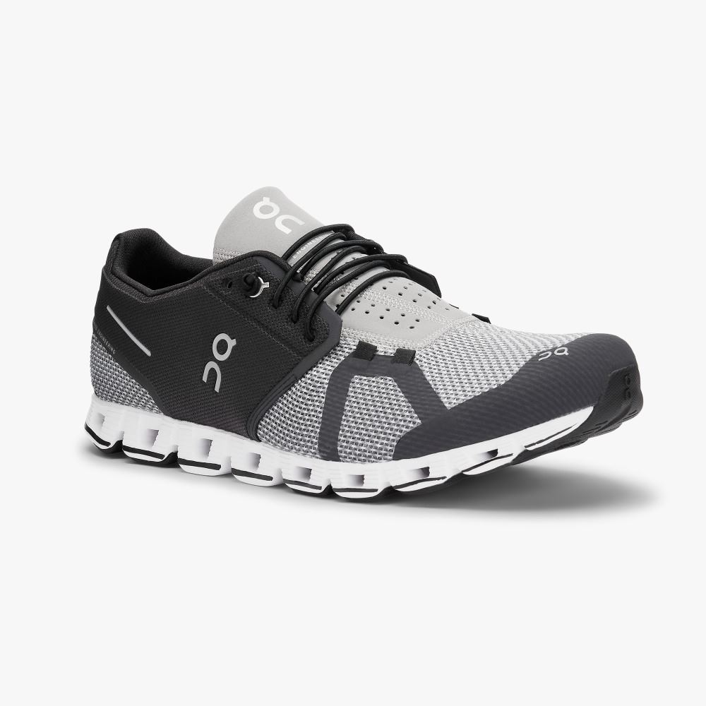 On Running Cloud Sneakers Herr Svarta Grå | TOH440IF