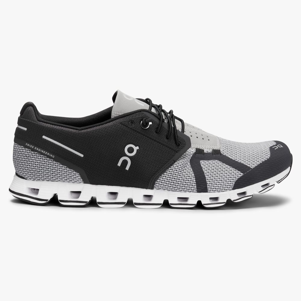 On Running Cloud Sneakers Herr Svarta Grå | TOH440IF