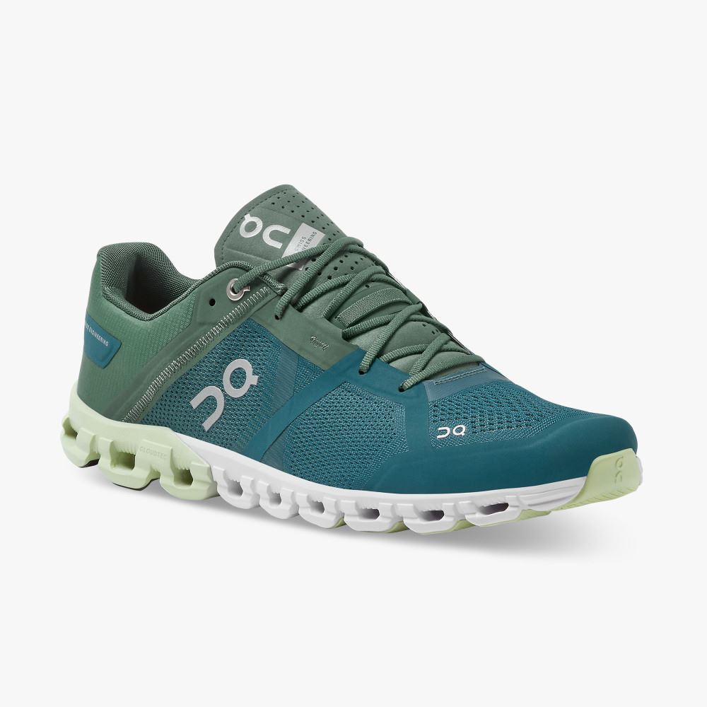 On Running Cloudflow Stabila Löparskor Herr Turkos Gröna | DFX5010OU