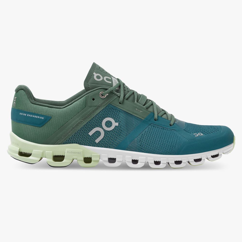 On Running Cloudflow Stabila Löparskor Herr Turkos Gröna | DFX5010OU