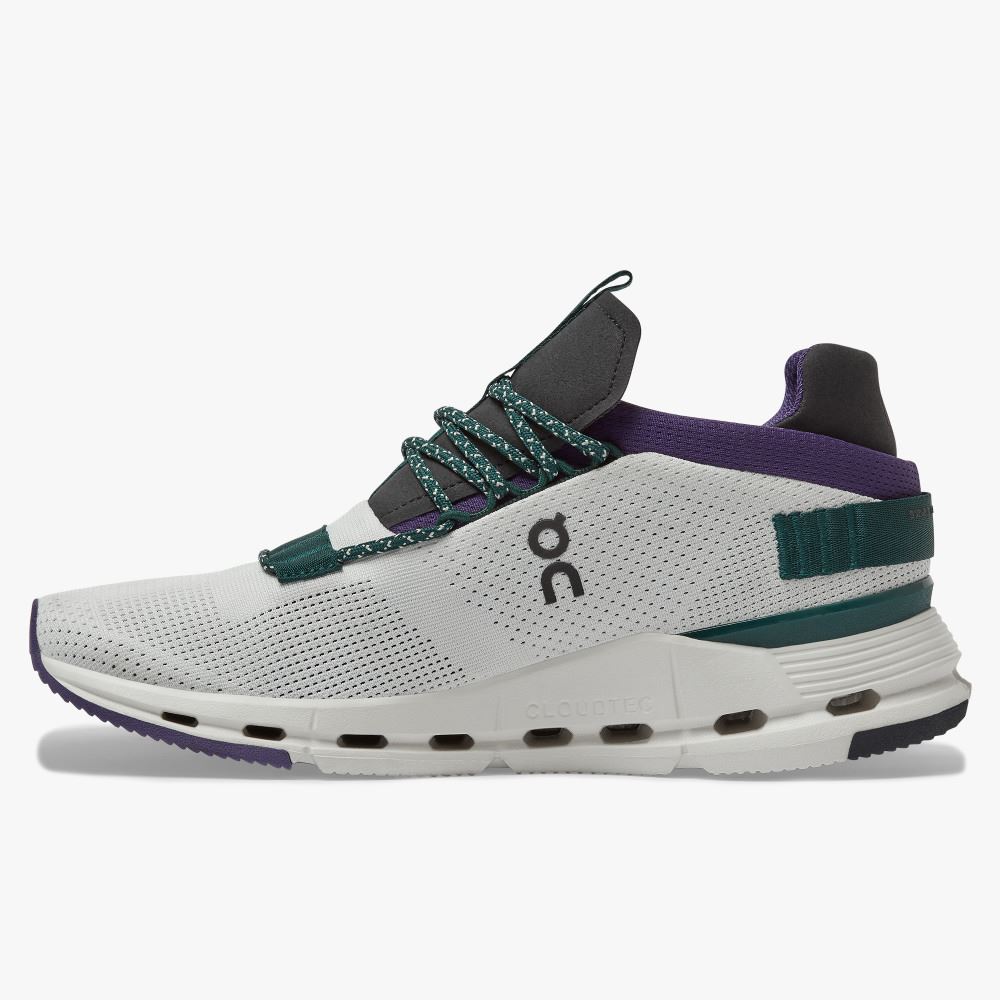 On Running Cloudnova Sneakers Dam Vita Gröna | DNL8139KU