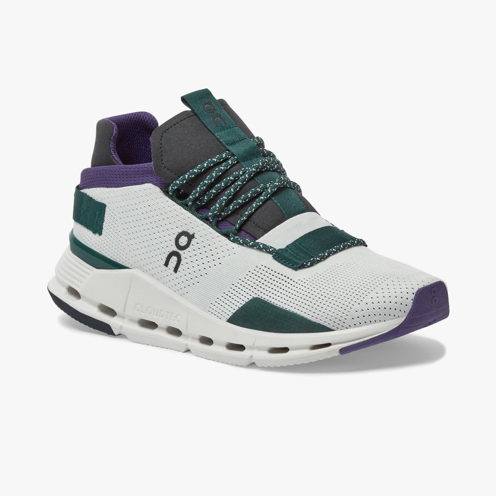 On Running Cloudnova Sneakers Dam Vita Gröna | DNL8139KU
