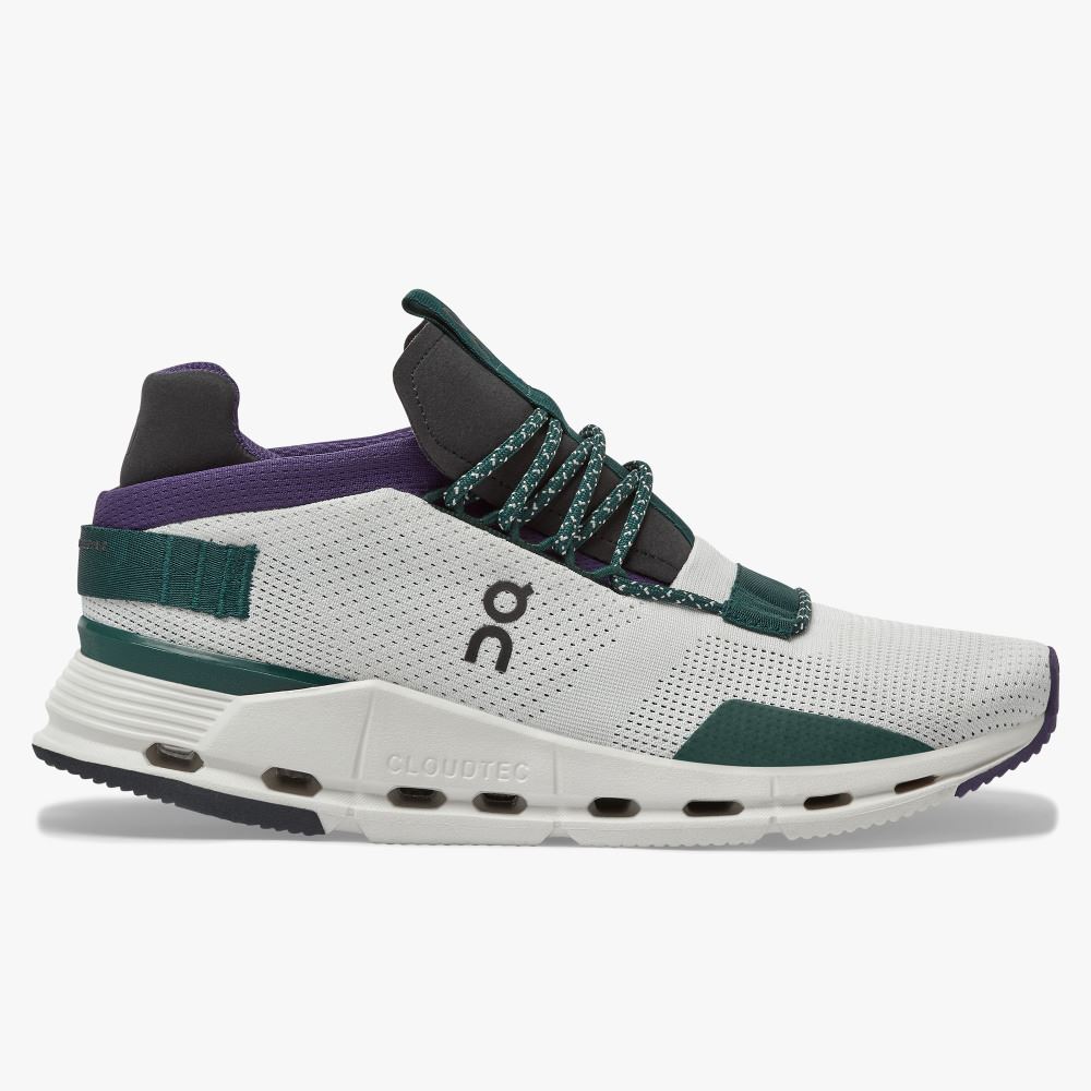 On Running Cloudnova Sneakers Dam Vita Gröna | DNL8139KU