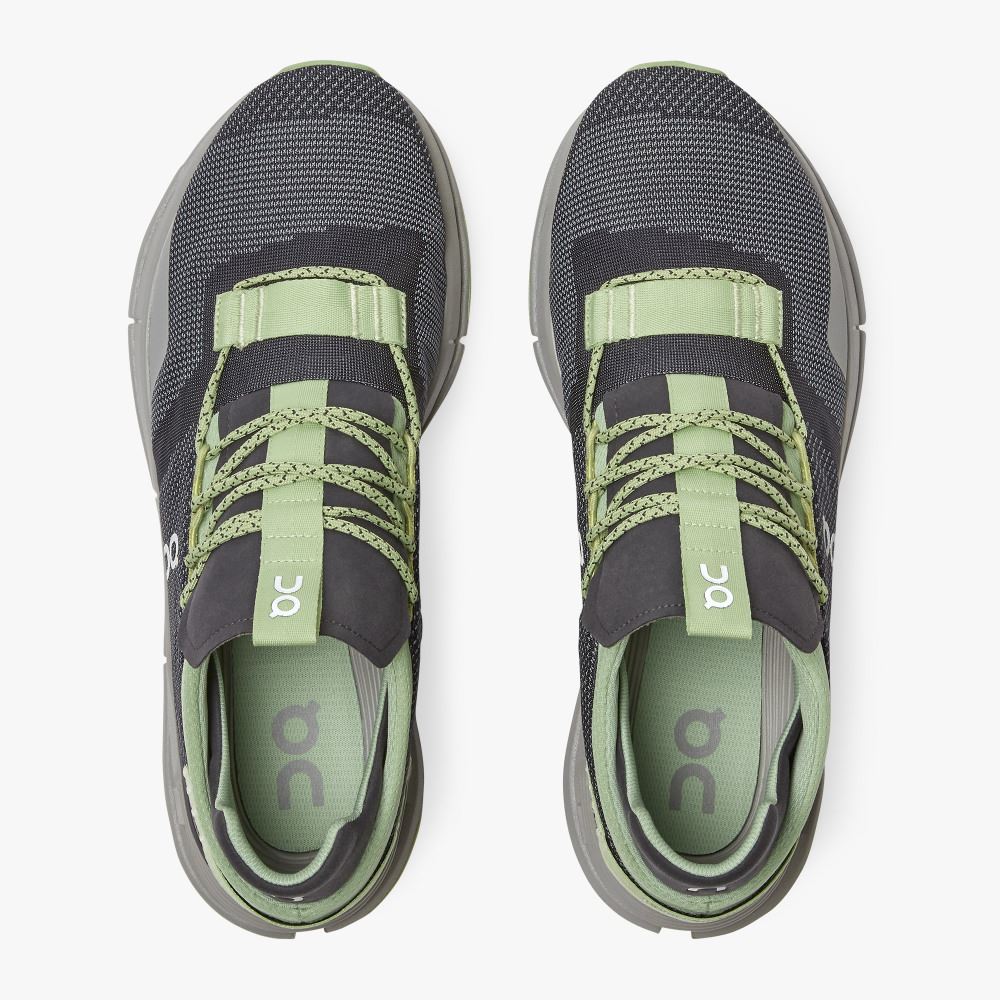 On Running Cloudnova Sneakers Herr Svarta Gröna | EDM7294ZD