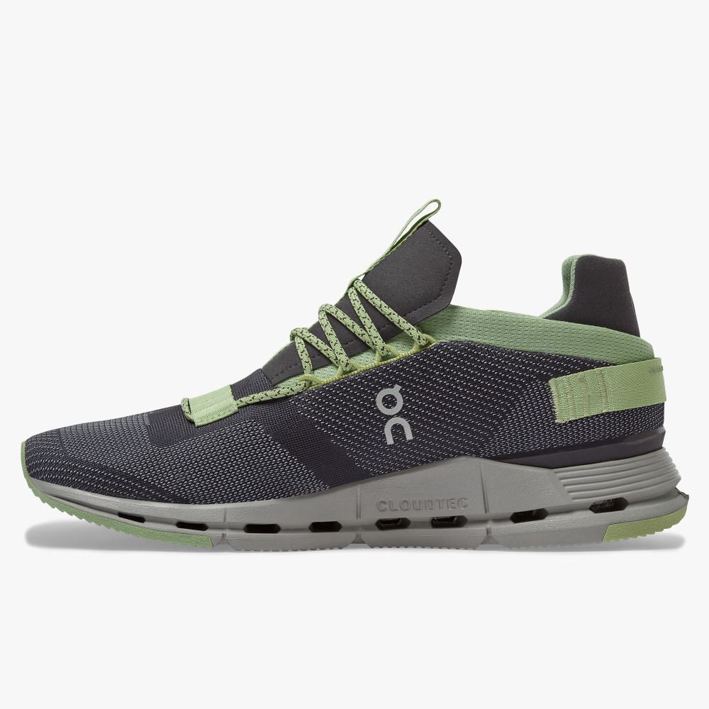 On Running Cloudnova Sneakers Herr Svarta Gröna | EDM7294ZD