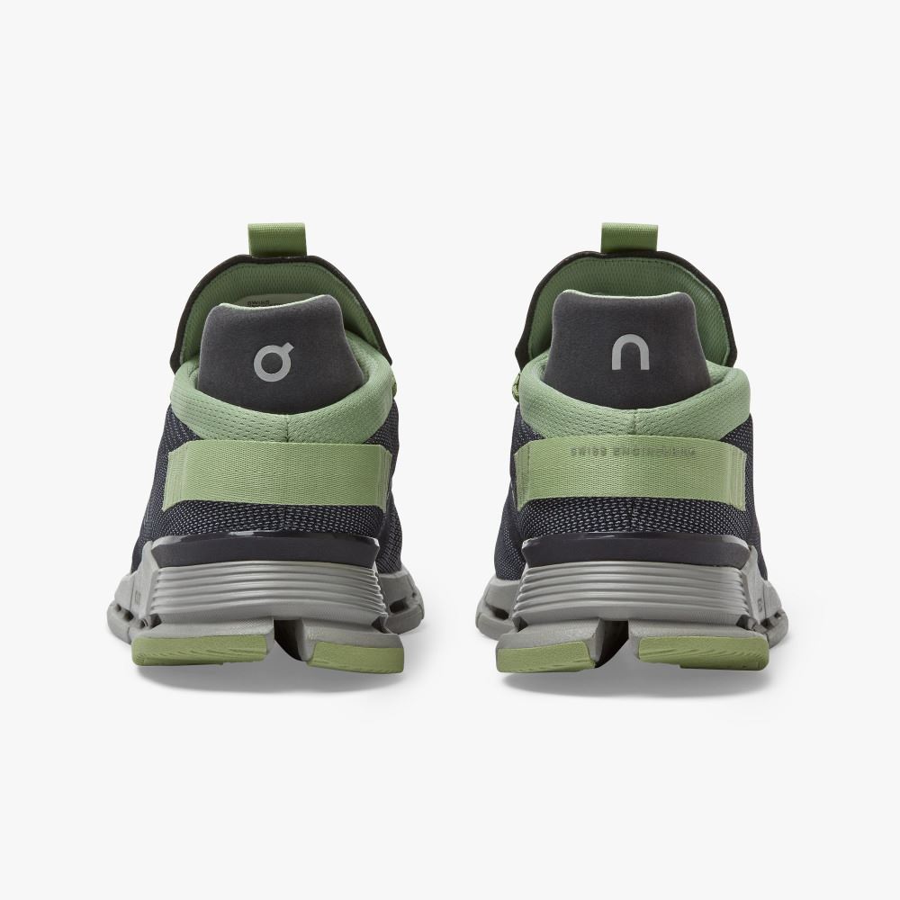 On Running Cloudnova Sneakers Herr Svarta Gröna | EDM7294ZD