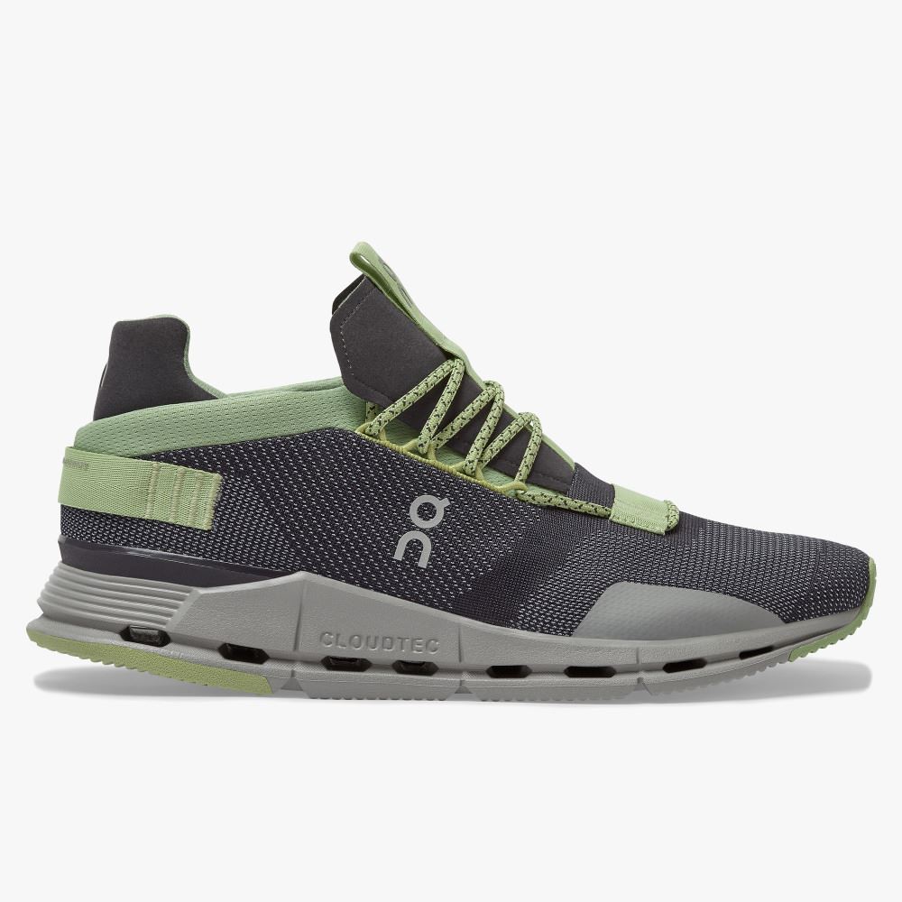 On Running Cloudnova Sneakers Herr Svarta Gröna | EDM7294ZD