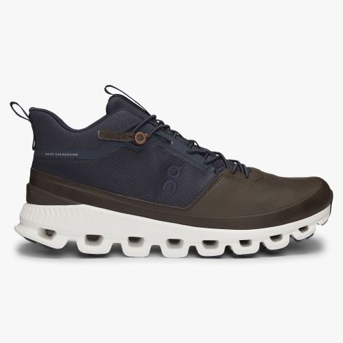 On Running Cloud Hi Sneakers Herr Bruna Marinblå | DAM6982OS