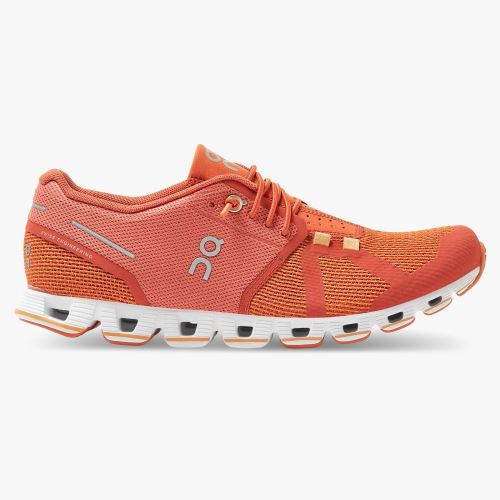 On Running Cloud Sneakers Dam Orange Röda | YJG8159GN